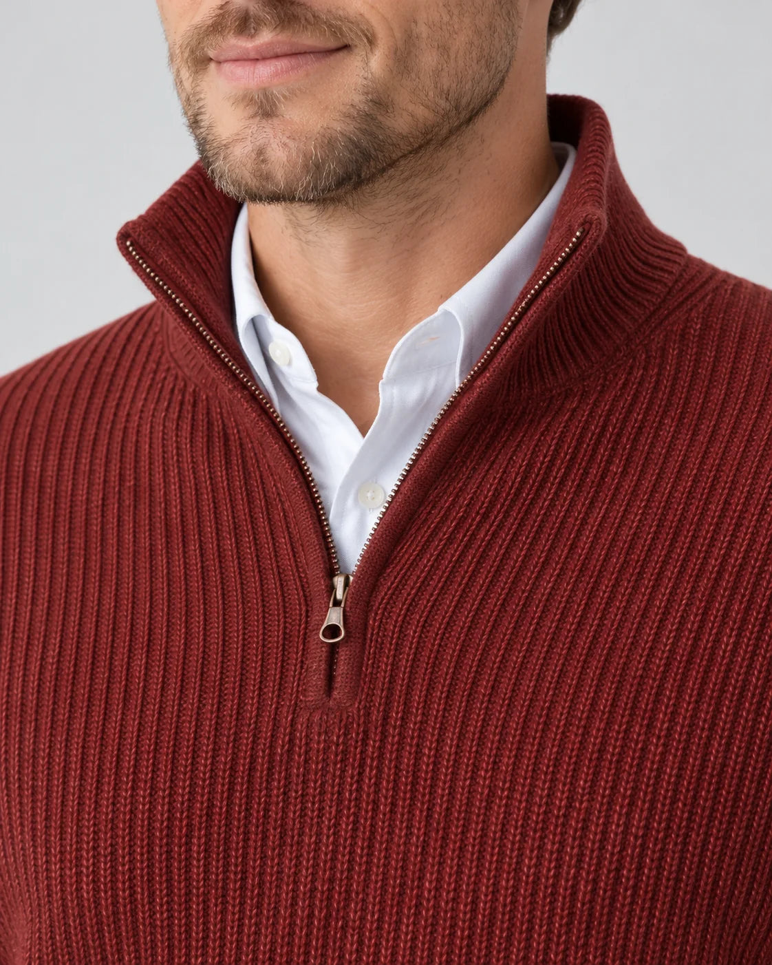 Cashmere Quarter-Zip Jumper