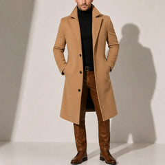 Wool Blend Overcoat – Camel
