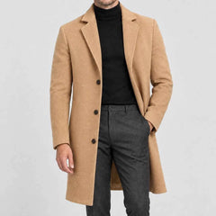 Longline Tailored Overcoat – Camel