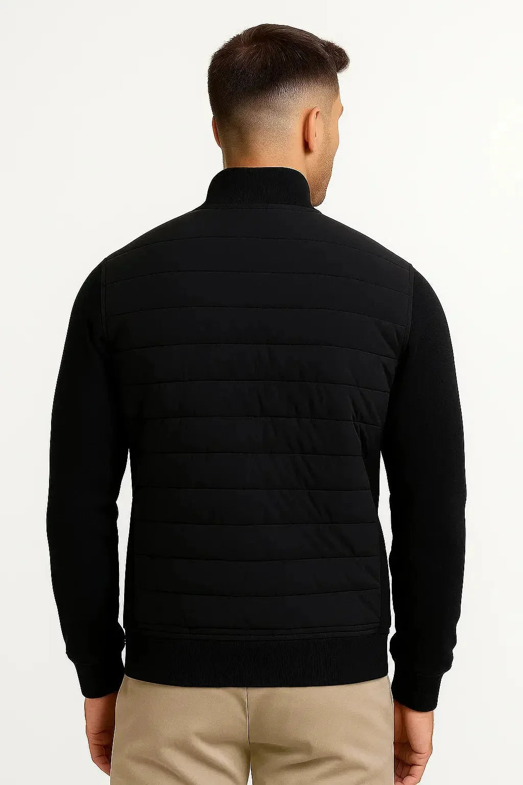 Quilted Knit Sleeve Jacket