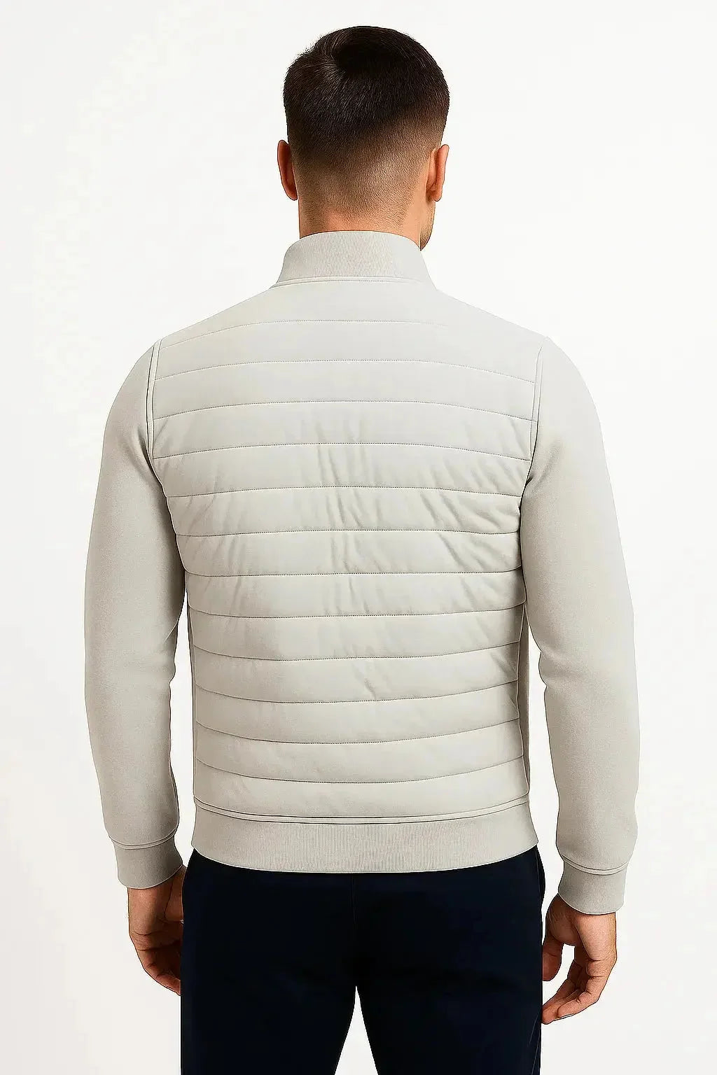 Quilted Knit Sleeve Jacket