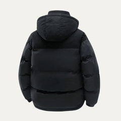 Hooded Corduroy Puffer Jacket