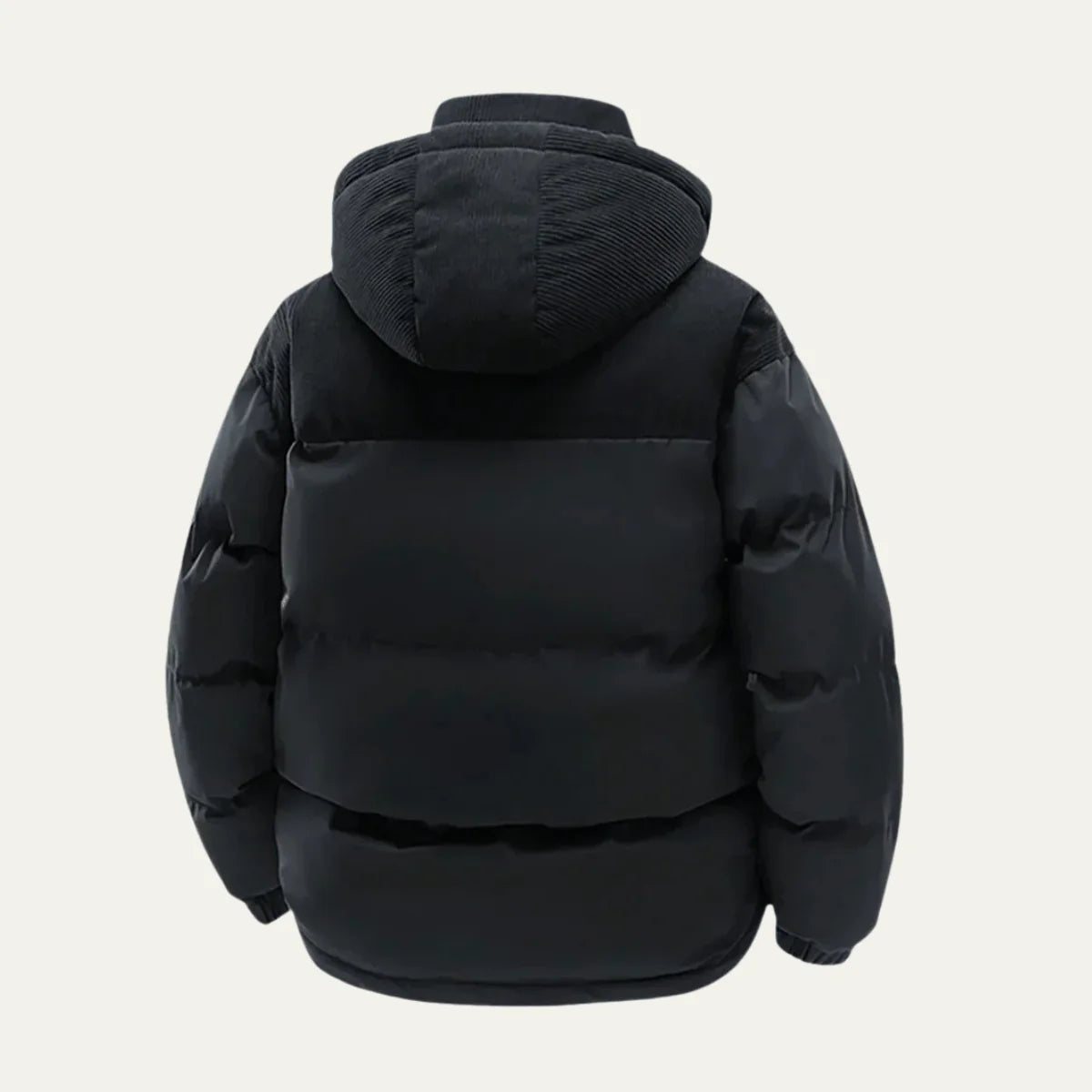 Hooded Corduroy Puffer Jacket