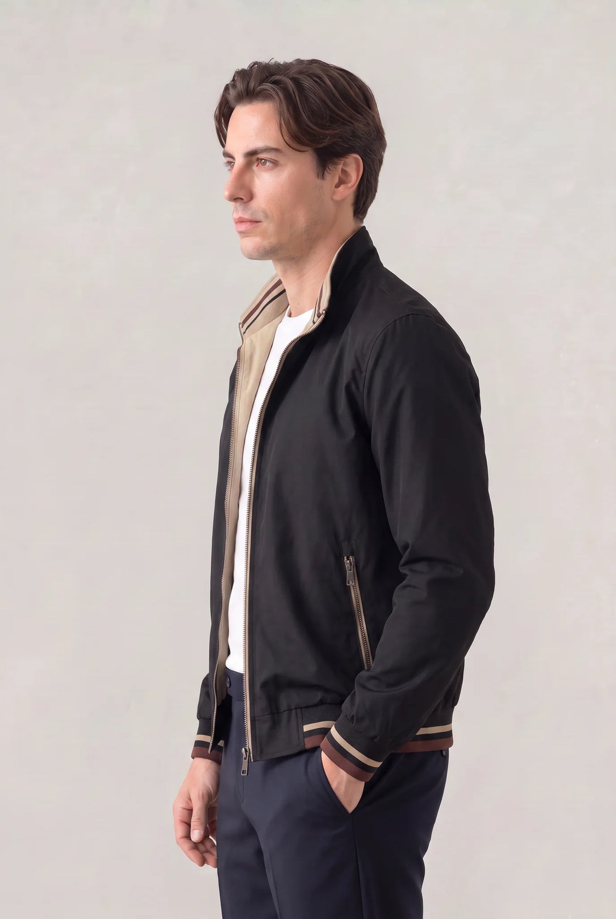 Reversible Harrington Jacket