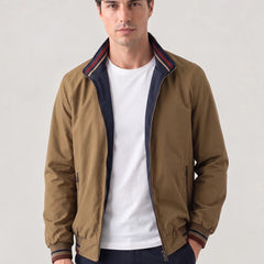 Reversible Harrington Jacket – Khaki