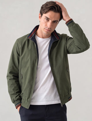 Reversible Harrington Jacket – Army Green