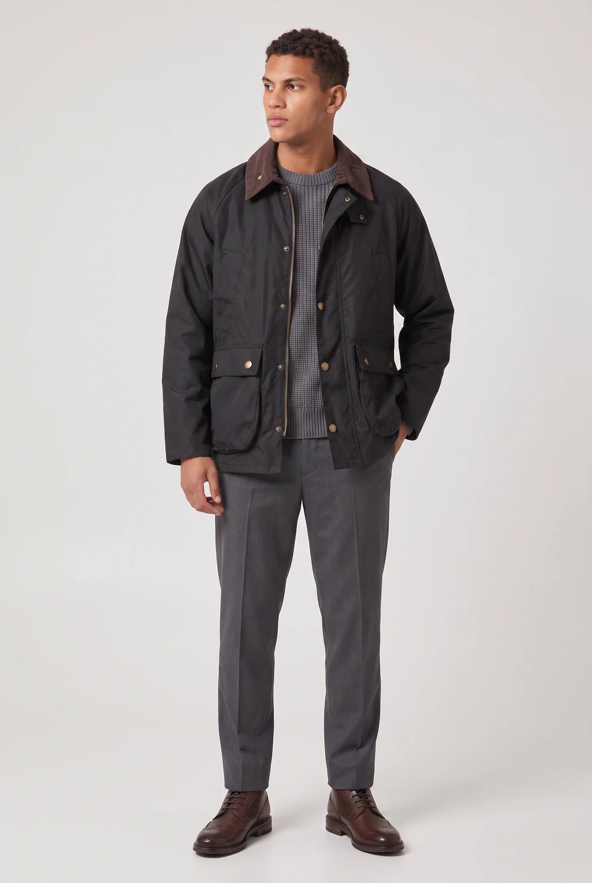 Corduroy Collar Workwear Jacket