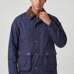 Corduroy Collar Workwear Jacket – Navy