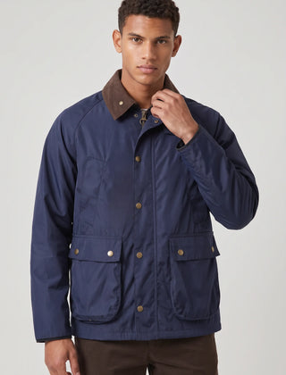 Corduroy Collar Workwear Jacket – Navy