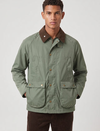 Corduroy Collar Workwear Jacket – Green