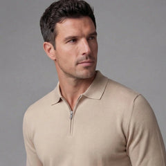 Quarter-Zip Polo Sweater