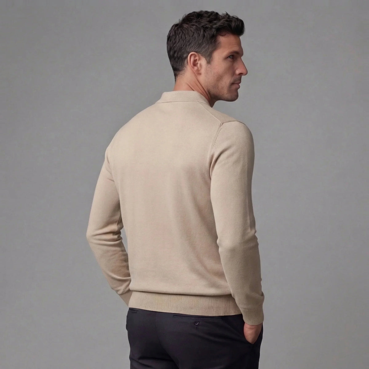 Quarter-Zip Polo Sweater