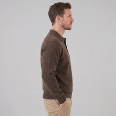 Relaxed Knit Polo Sweater