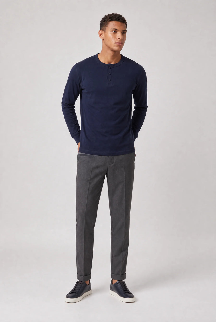 Long Sleeve Henley Shirt