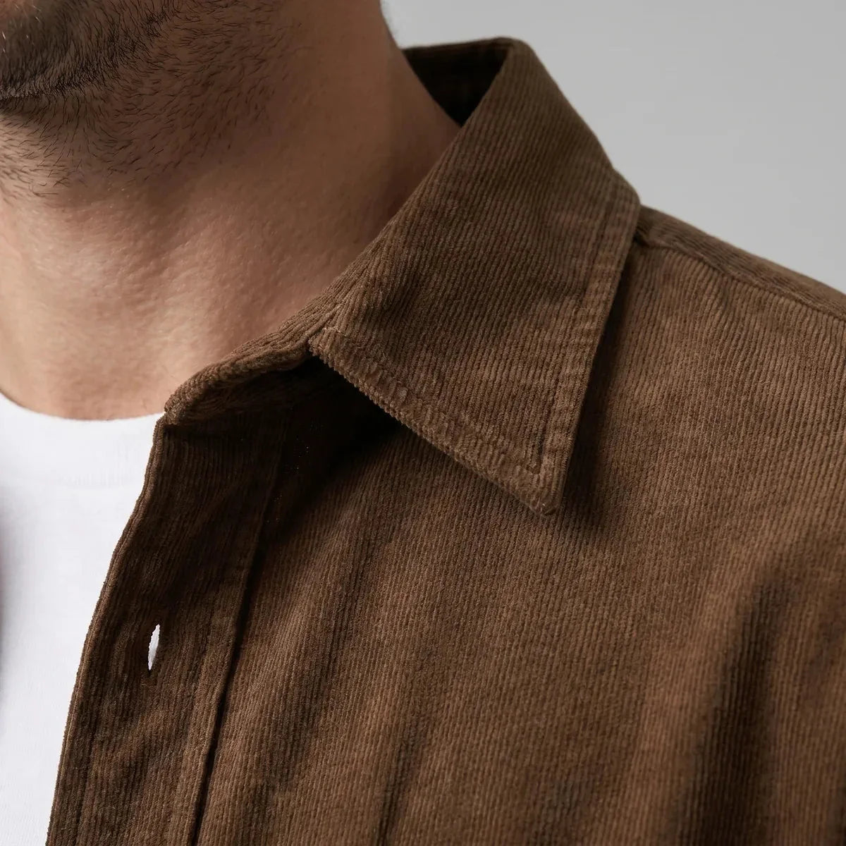 Corduroy Button-Up Shirt