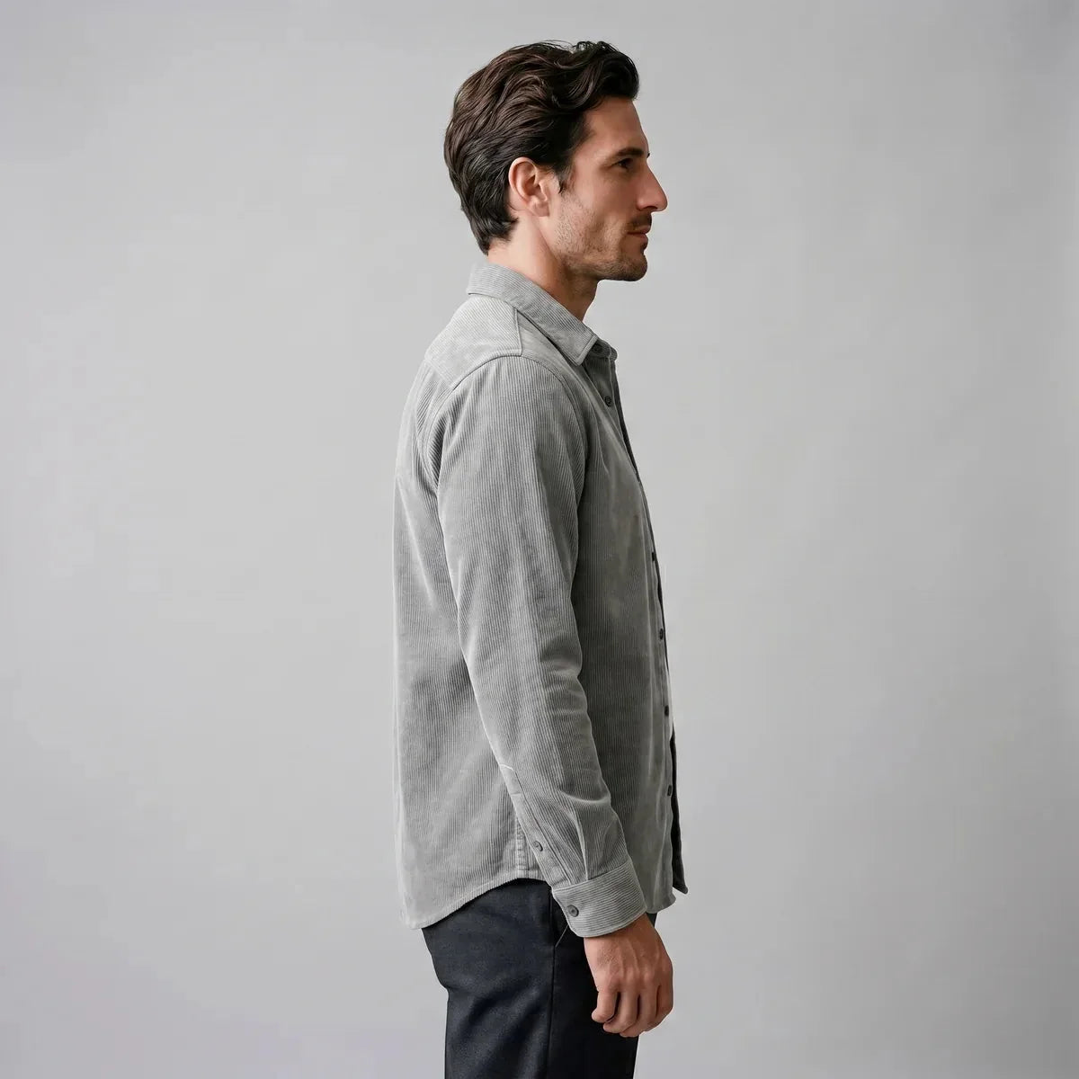 Corduroy Button-Up Shirt
