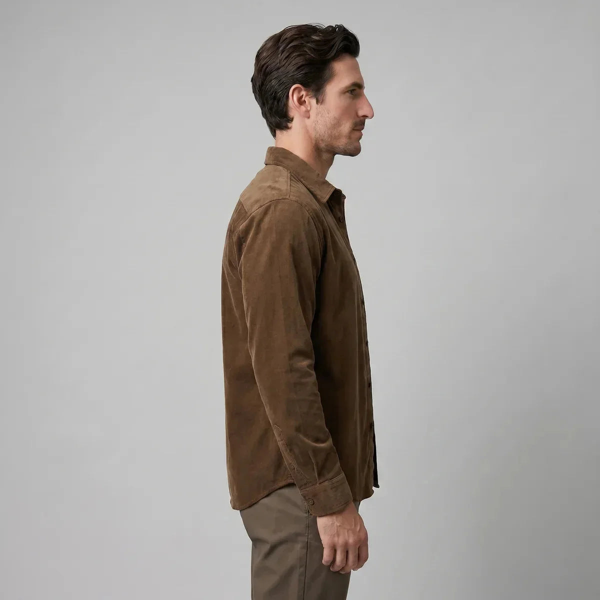 Corduroy Button-Up Shirt