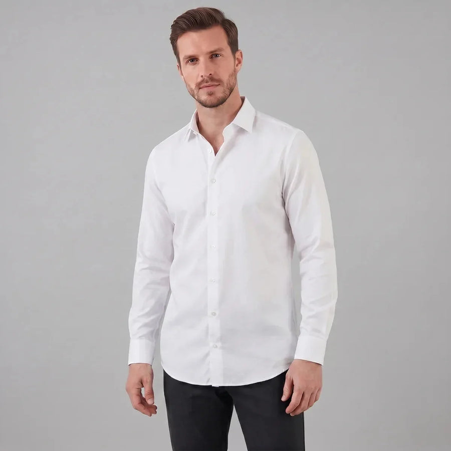 Slim Fit Dress Shirt – White