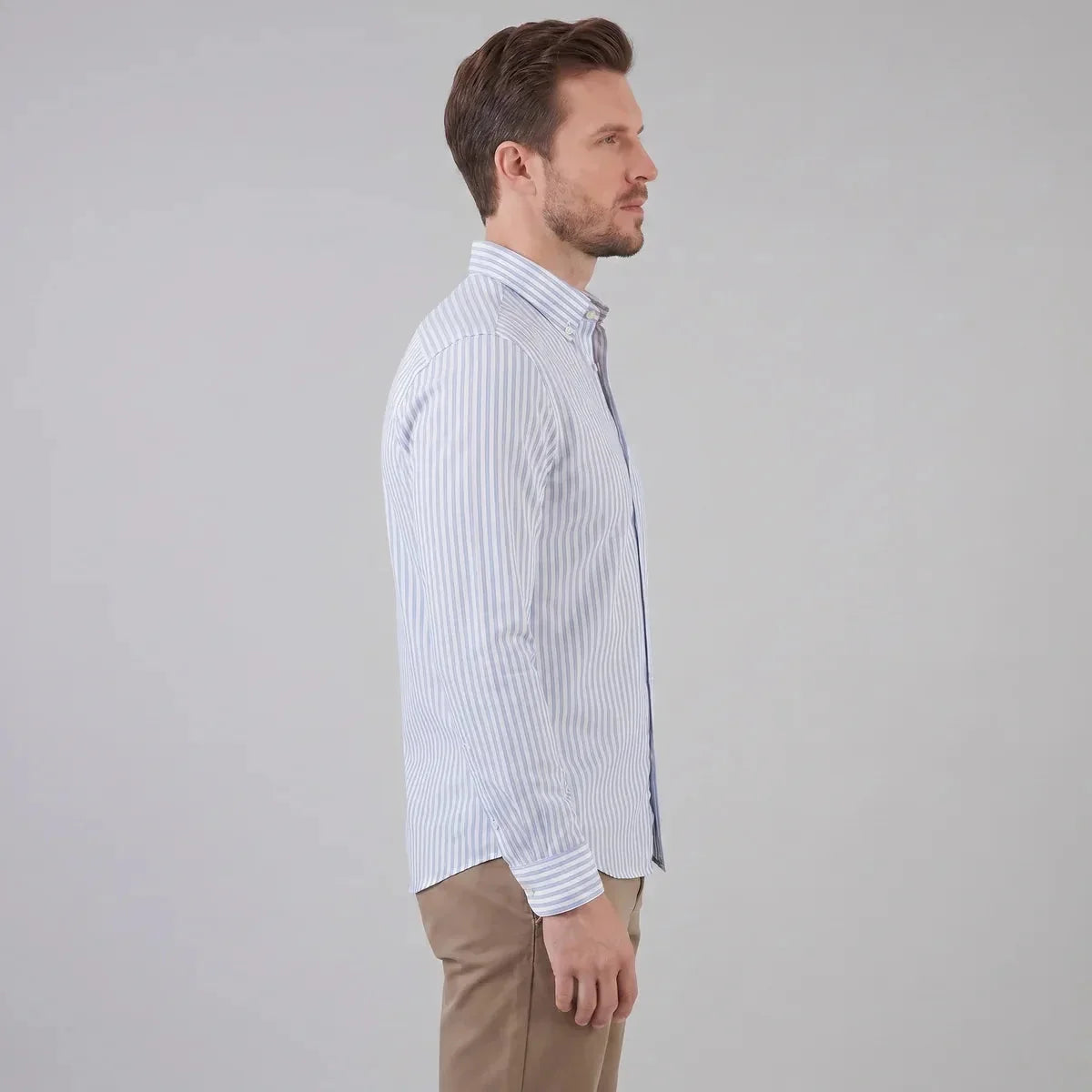 Linen Vertical Stripe Shirt