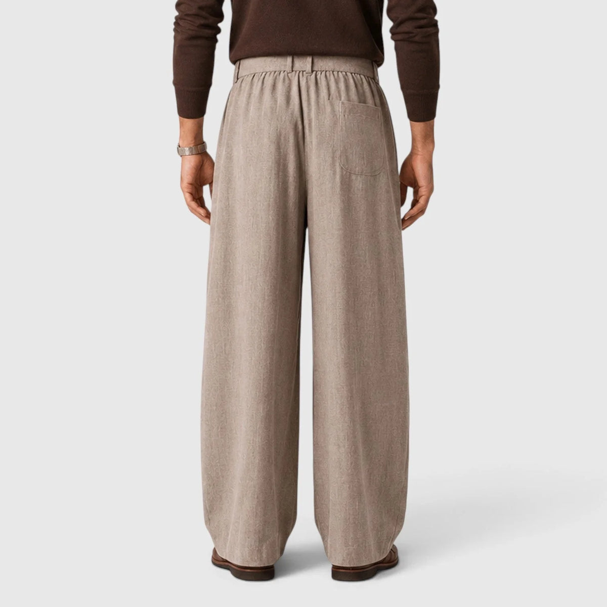 Relaxed Belted Trousers