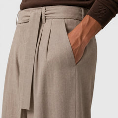 Relaxed Belted Trousers