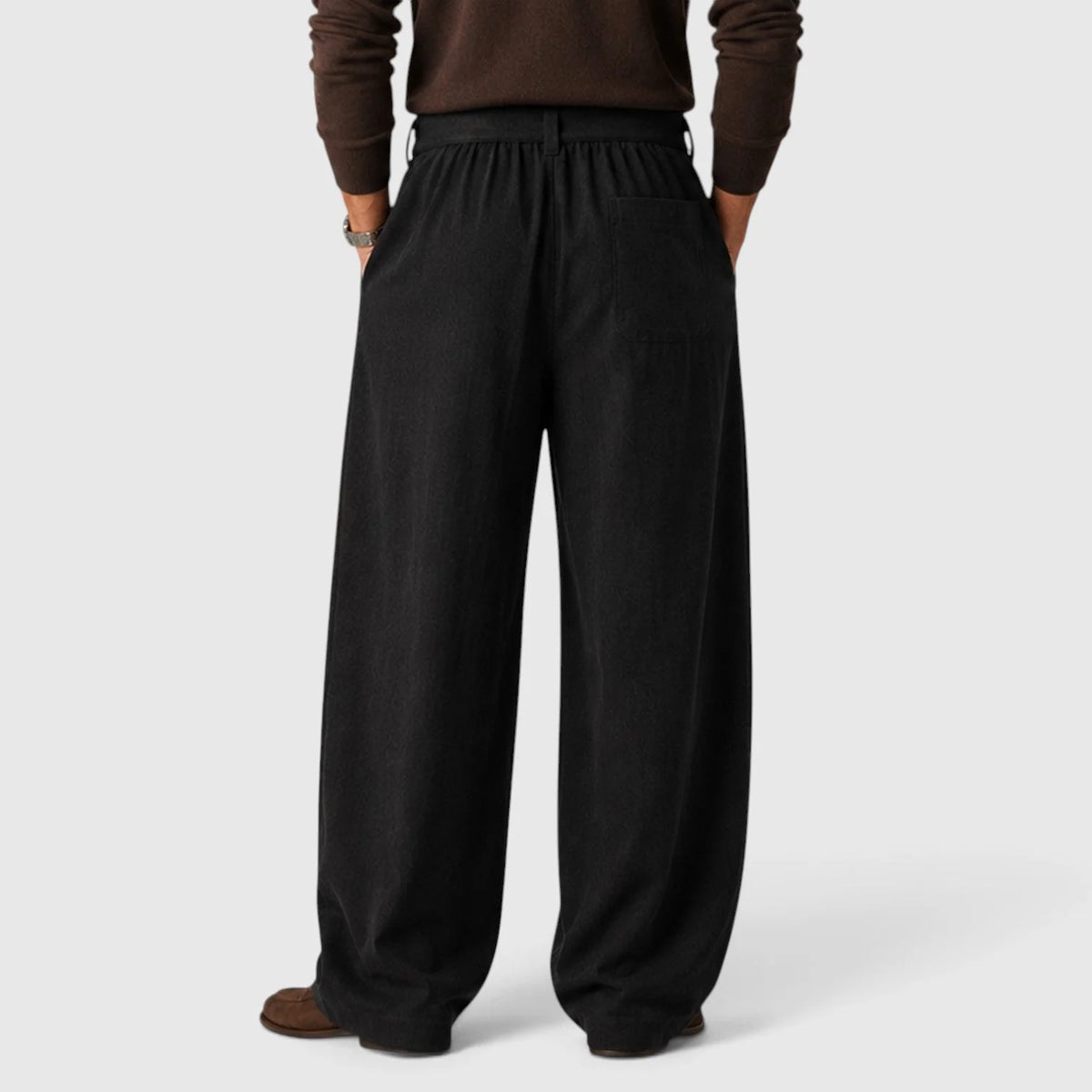 Relaxed Belted Trousers