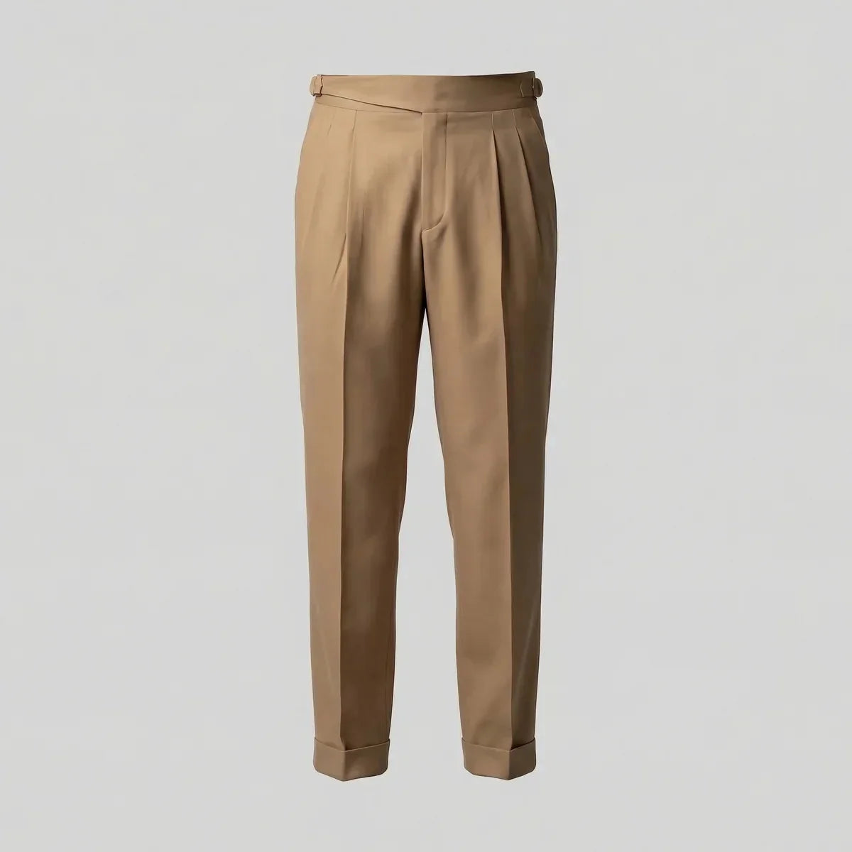 Pleated Straight Leg Trousers