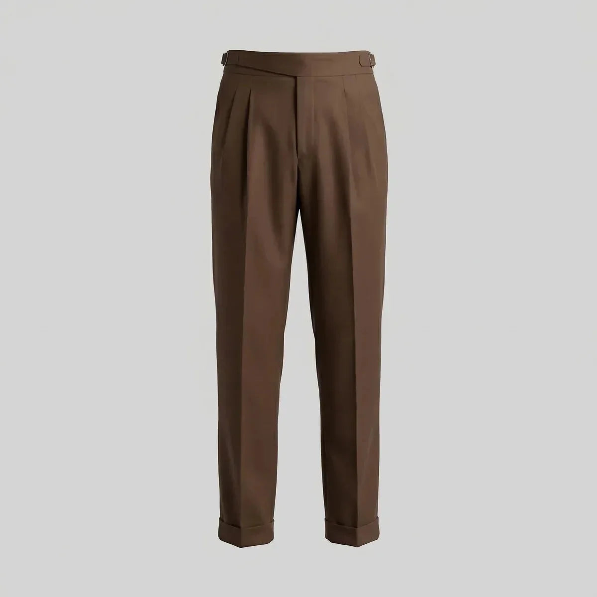 Pleated Straight Leg Trousers