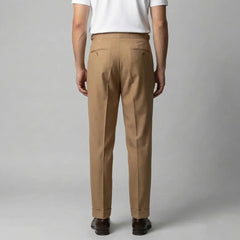 Pleated Straight Leg Trousers