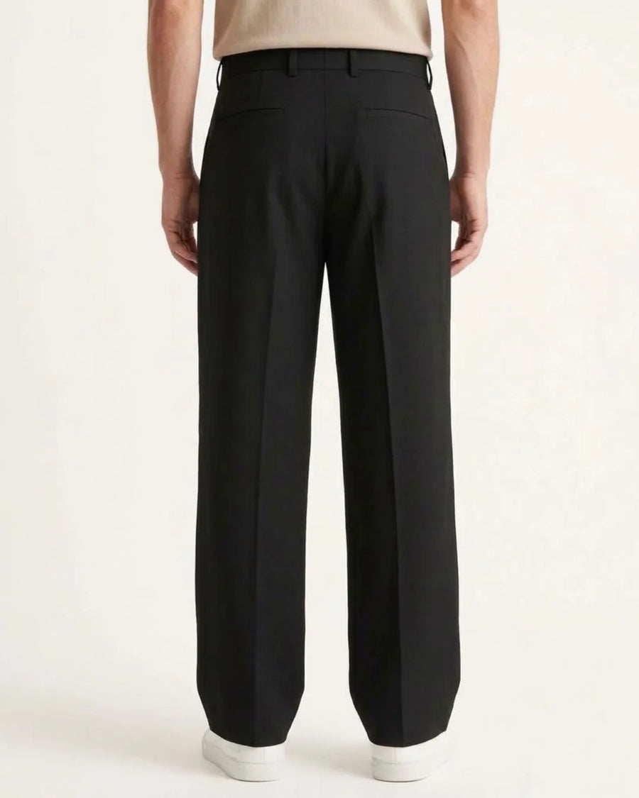 Relaxed Wide-Leg Trousers