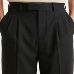 Relaxed Wide-Leg Trousers