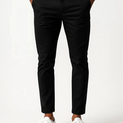 Modern Fit Stretch Chinos – Black