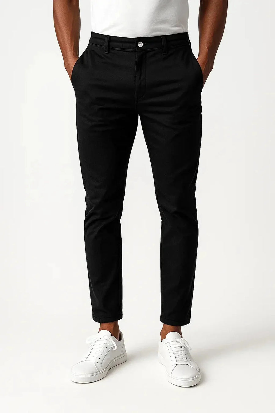 Modern Fit Stretch Chinos – Black
