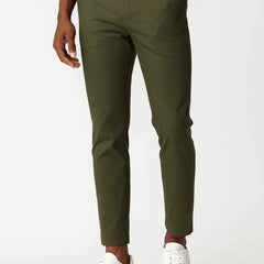 Modern Fit Stretch Chinos – Olive Green