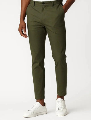 Modern Fit Stretch Chinos – Olive Green