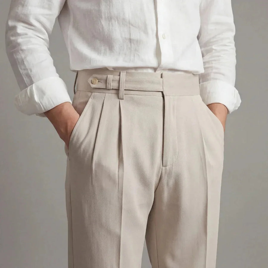 Tailored Single Pleat Trousers