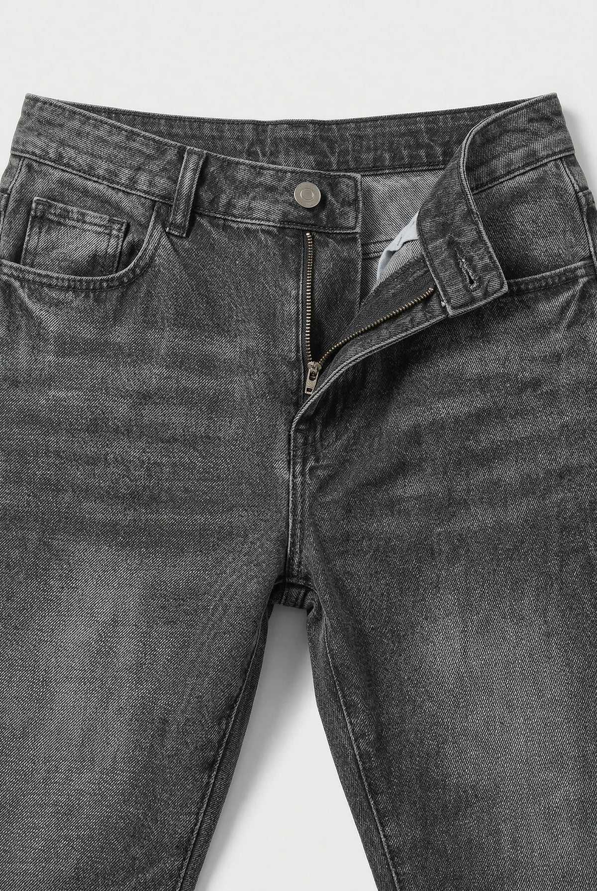 Straight Leg Denim Jeans