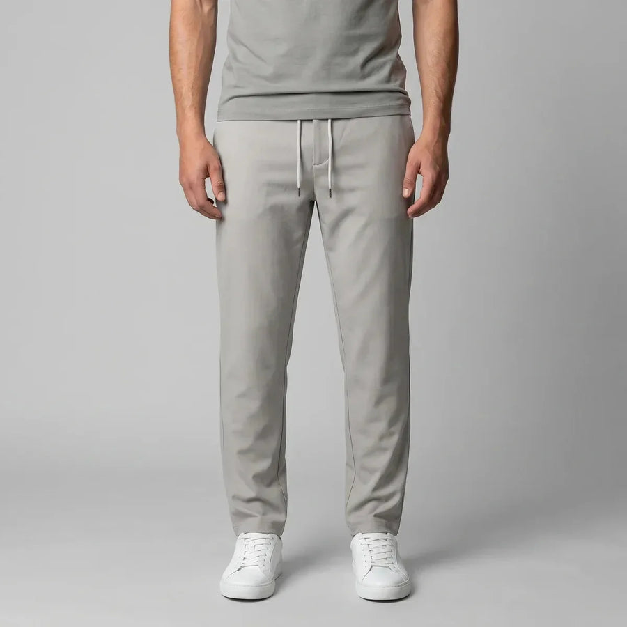 Drawstring Slim Fit Trousers – Grey