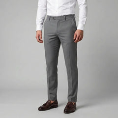 Straight Leg Chino Trousers – Grey
