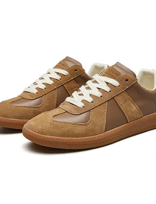 Retro Low Top Sneakers – Tan