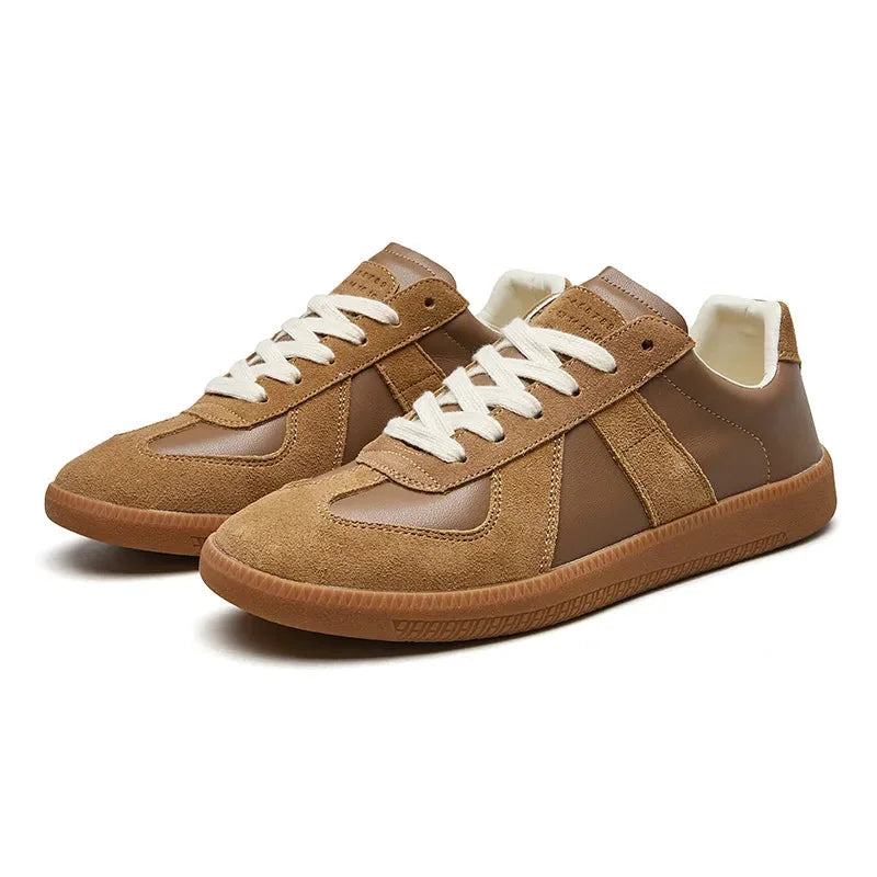 Retro Low Top Sneakers – Tan