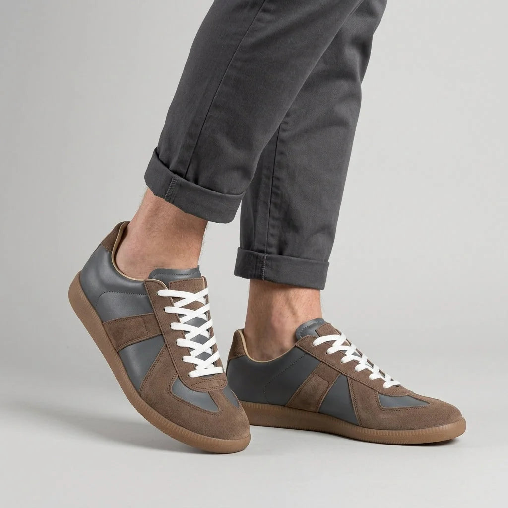 Retro Low Top Sneakers – Grey