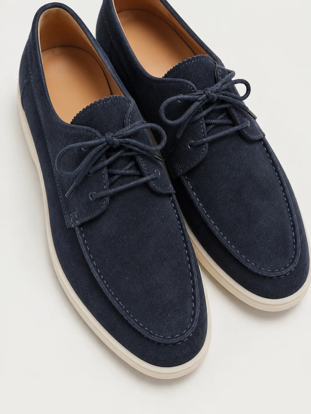 Lace-Up Low-Cut Loafers