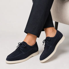 Lace-Up Low-Cut Loafers