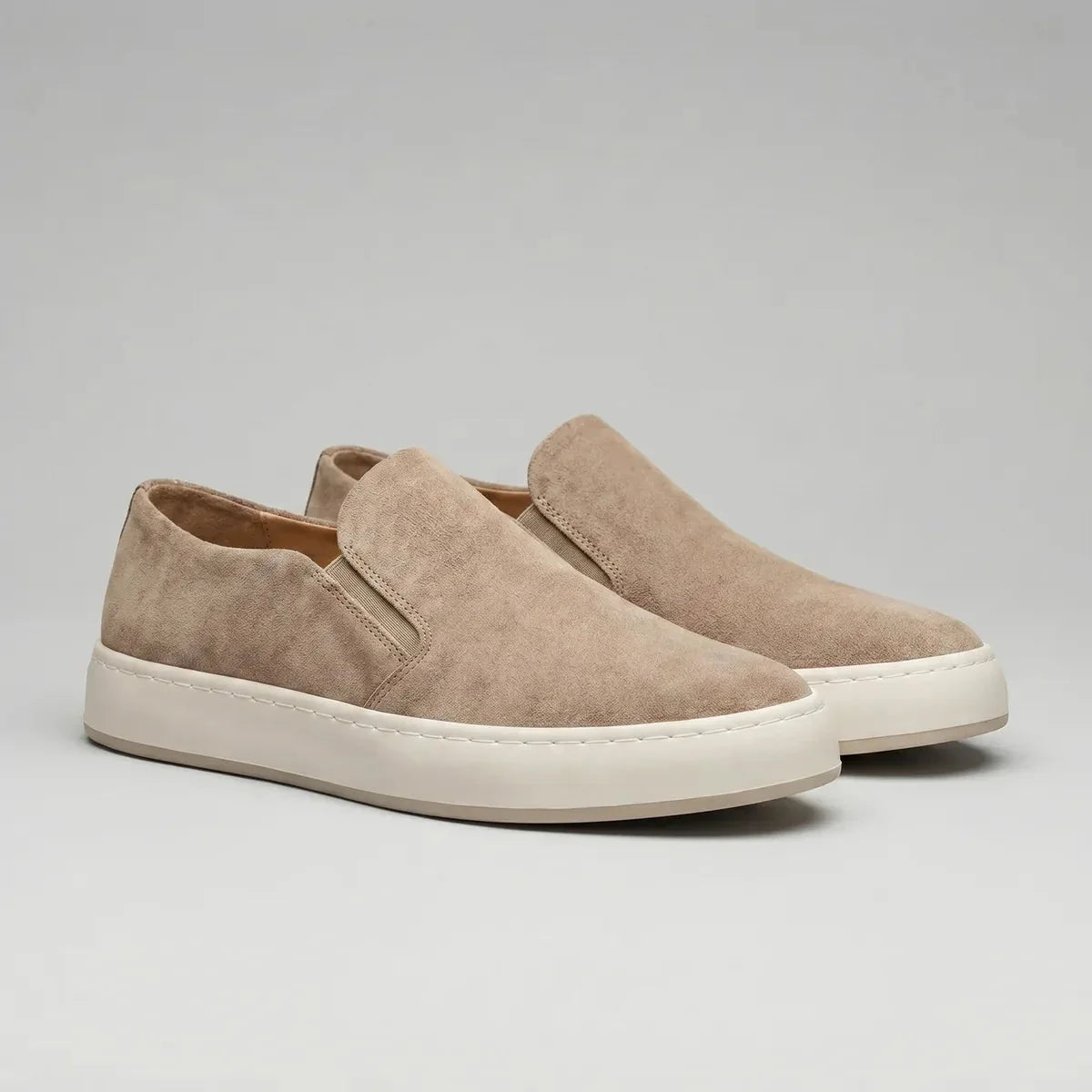 Classic Slip-On Shoes – Beige