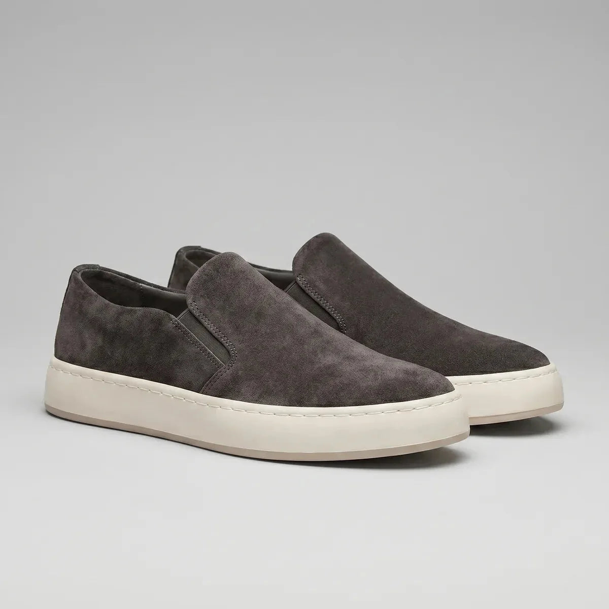 Classic Slip-On Shoes – Grey