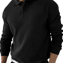 Slim Fit Lapel Collar Jumper