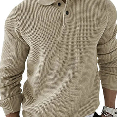 Slim Fit Lapel Collar Jumper