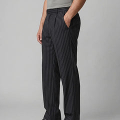 Pinstripe Wide Leg Trousers