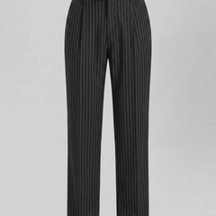 Pinstripe Wide Leg Trousers